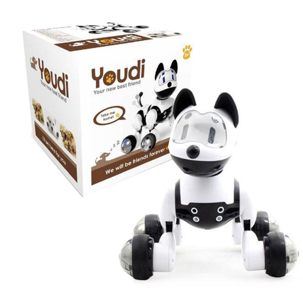 Youdi Voice Control Dog Cat Smart Robot Electronic Dog Cat Voice Control Pet Program Dance Walk Robotic Pets MG010 Voice Control Dog Toy