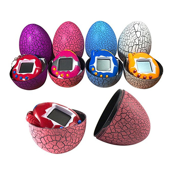 Tamagotchi tumbler Toy with a keychain EDC Multi-color Cartoon Surprise Egg toys For Kid Digital Electronic Game Mini Funny Virtual Pet Toys