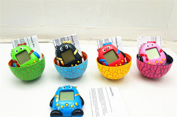 Lovely Dinosaur Egg Penguin Electronic Pet Game Machine Tamagochi Toy Game Handheld Mini Funny Virtual Pet Machine Toys by DHL