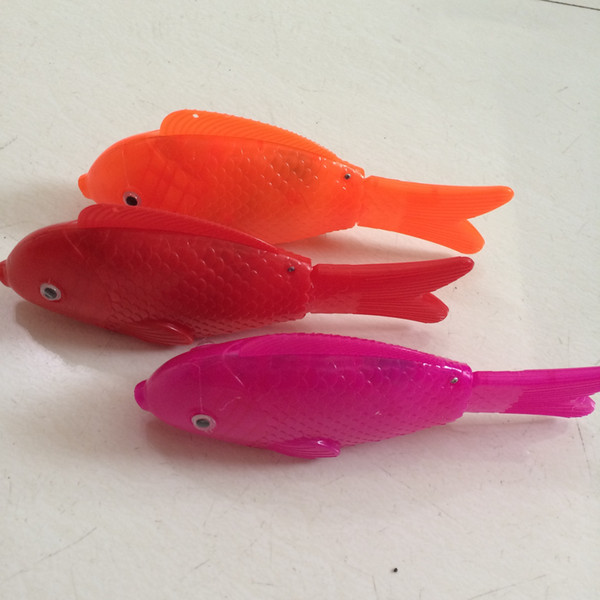 Electric light fish color flash with music swing free fish children light emitting toys wholesale supply