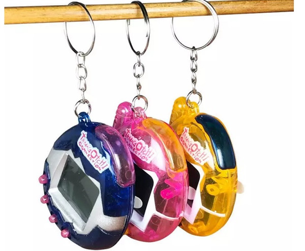 Retro Game Toys Pets In One Vintage Virtual Pet Cyber Toy Funny Toys Tamagotchi Digital Pet Child Game Kids with Nostalgic Keychain by dhl