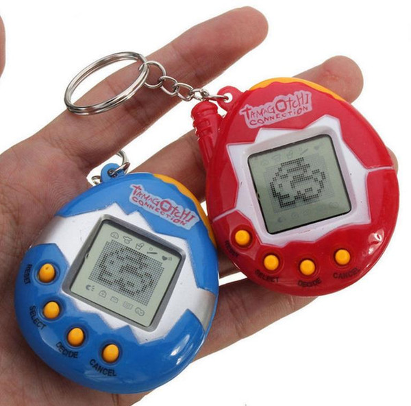 New Retro Game Toys Pets In One Funny Toys Vintage Virtual Pet Cyber Toy Tamagotchi Digital Pet Child Game Kids with Nostalgic Keychain