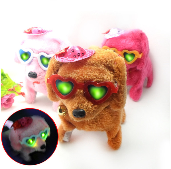 The new electric dog plush with a hat hat will be called bright forward retired dog electric doll