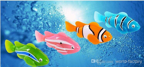 Novelty Robo fish shark Water Activated Magical Turbot Fish Christmas Magic Toys bath toys