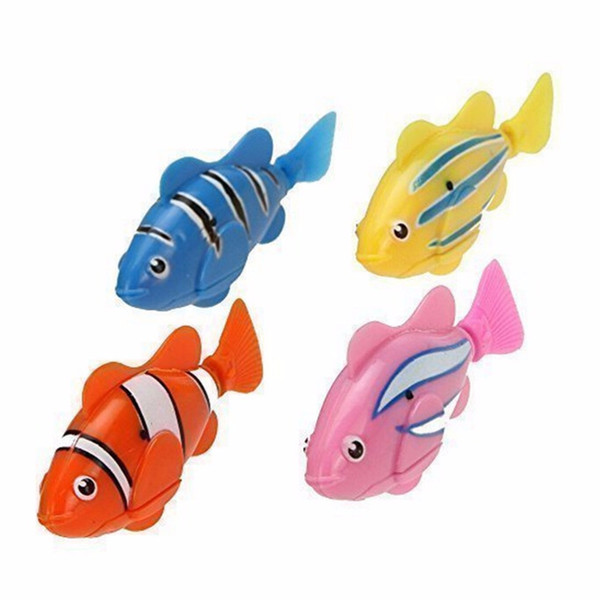 1PCS Random Color Fish Electric Toy Pet Fish With Aquatic Gift for Kids Children Activated Robotic Can Swims