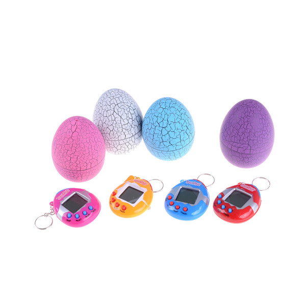 Multi-colors Digital Electronic E-Pet Dinosaur Egg Virtual Cyber Digital Pet Game Toy Tamagotchis Christmas Gift 1Pc