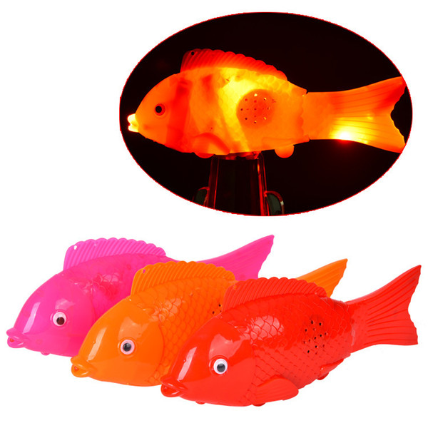 Panchromatic glow with music simulation electric fish can sing flash run swim free fish wholesale toys