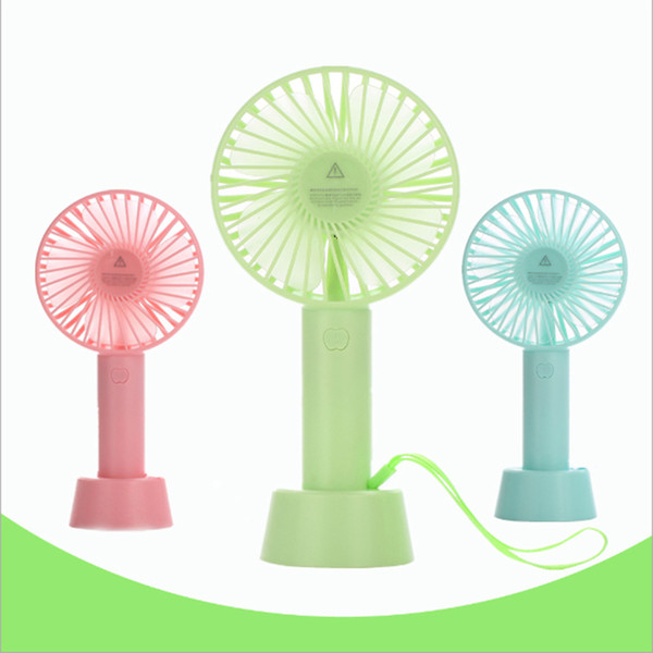 Originality new pattern Macaroon fan USB mini portable small fan Small hand-held fan for desktop charging