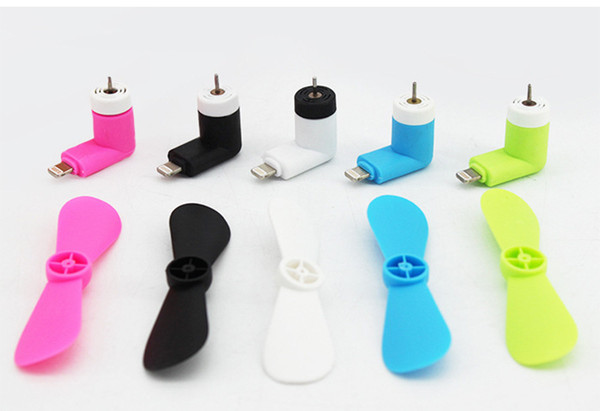 Creative Mini Portable Micro USB Fan 5v 1w Mobile Phone USB Gadget Fans Tester For Apple iphone 5 5s 5c se 6 6s 7 plus 8 X