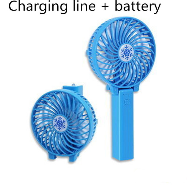 Mini Folding Handy USB Fan Convenient Handle Mini Charging Electric Fans Snowflake Handheld Portable Comfortable Cool For Home Office Gifts