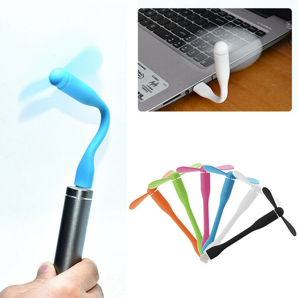 Mini USB Fan Portable Flexible Summer Cool Smartphone Cell Phone Mobile Fan Cooler Novelty Fans OOA6377