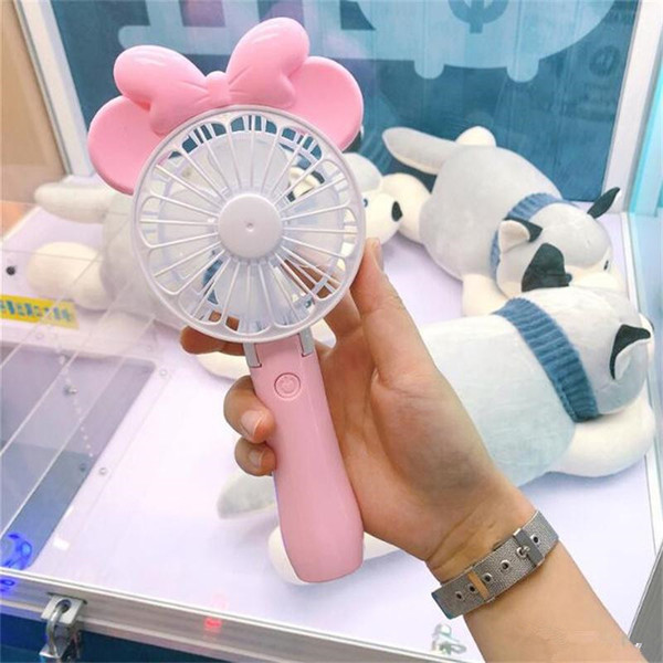 New Arrival Mini Folding Portable Fan Cartoon Cat USB Rechargeable Foldable Handheld Summer Air Cooler Cooling Fan Portable Fan Kids Toys