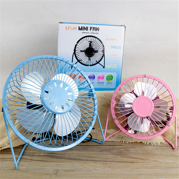 Aluminum leaf Quiet Mini Table Desk Personal USB Fan and Portable Metal Cooling Fan for Office Home High Compatibility 15cm DHL free