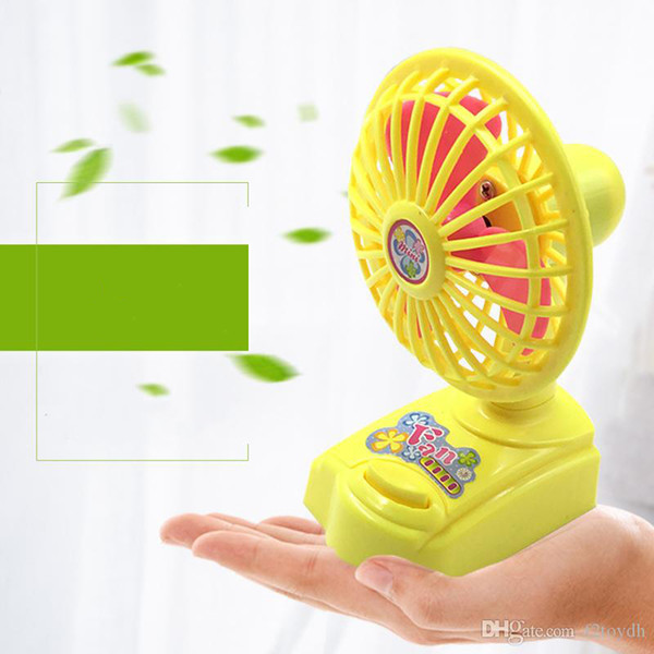 Mini Electric Fans Cooling Handheld Air Fans Portable Summer Fans Home Office Desktop Battery Toys Wholesale