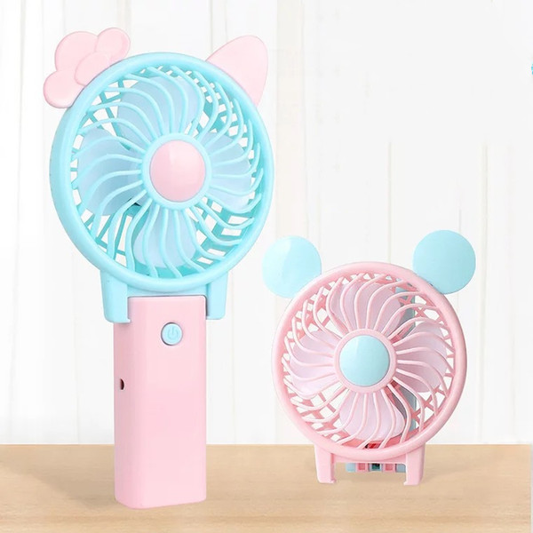 Mini Folding Fan USB Charging Cool Removable Rotating Handheld Outdoor Fans Pocket Folding Fan for Kids and Adult Gifts