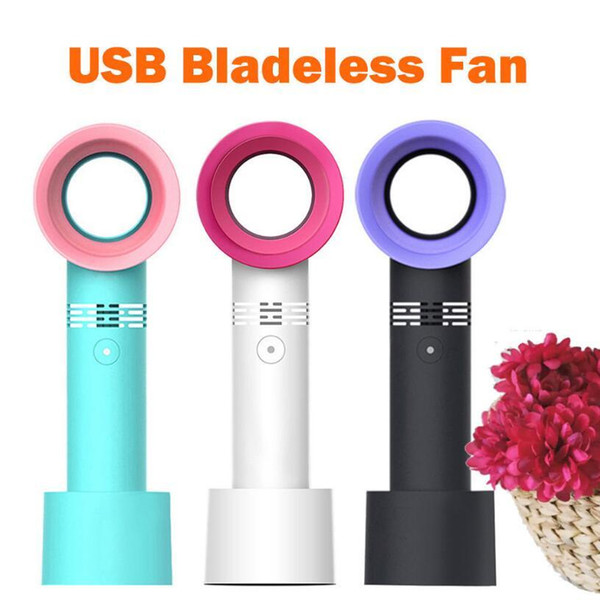 Zero 9 No Leaf Fan USB Portable Cooling Mini Handheld Bladeless Cooler Air Condition Fan Handy Fans 3 Colors