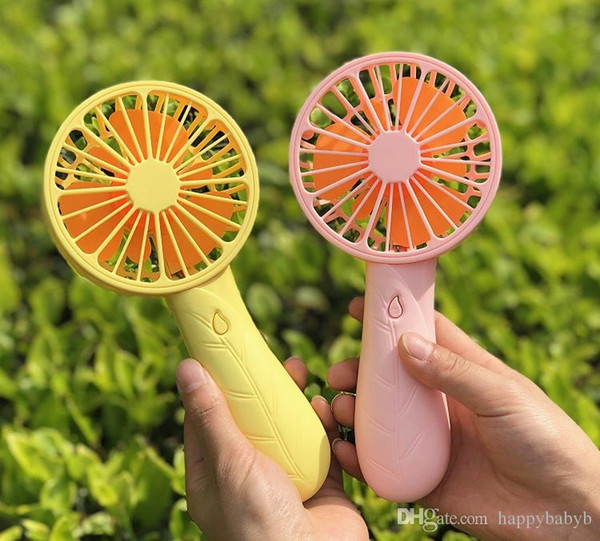 Mini Portable Fan Forest Leaf USB Rechargeable Handheld Summer Air Cooler Cooling Fan Portable Fan Kids Toys