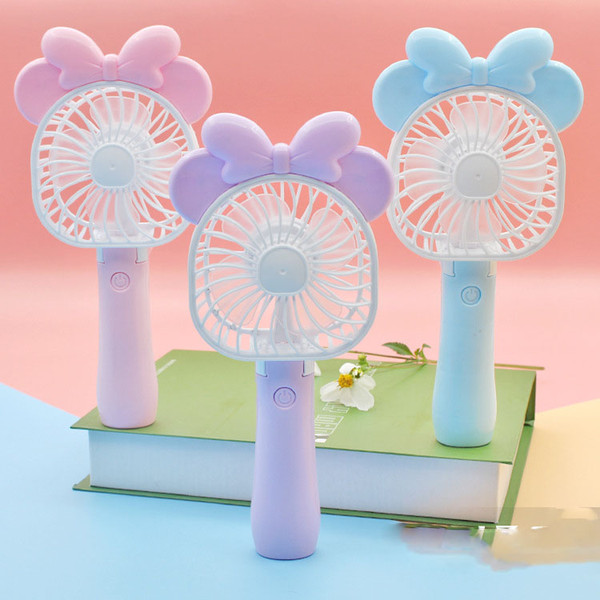 Mini Folding Portable Fan Cartoon Cat USB Rechargeable Foldable Handheld Summer Air Cooler Cooling Fan Portable Fan Kids Toys