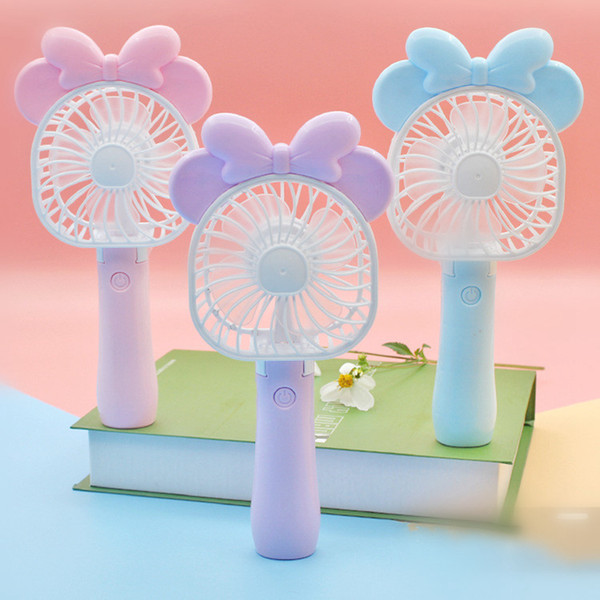 Mini Folding Portable Fan Cartoon Cat USB Rechargeable Foldable Handheld Summer Air Cooler Cooling Fan Portable Fan Kids Toys OOA4919