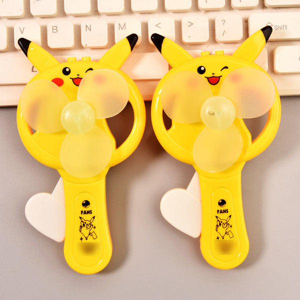 Fan Toys Pikachu Portable Handheld Mini Pocket Fan Air Conditioning Portable Fan Grafted Eyelashes Dryer Dedicated Kids Toys Hot Sale