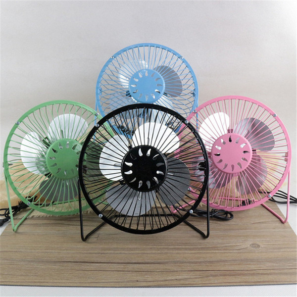 Aluminum leaf Quiet Mini Table Desk Personal USB Fan and Portable Metal Cooling Fan for Office Home High Compatibility 15cm