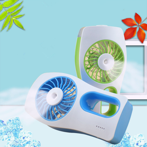 2018 Mini USB Handheld Fan Portable USB Rechargeable Spray Humidifier Mini Spraying Cooling Air Fan Moisturizing Air Conditioner DHL