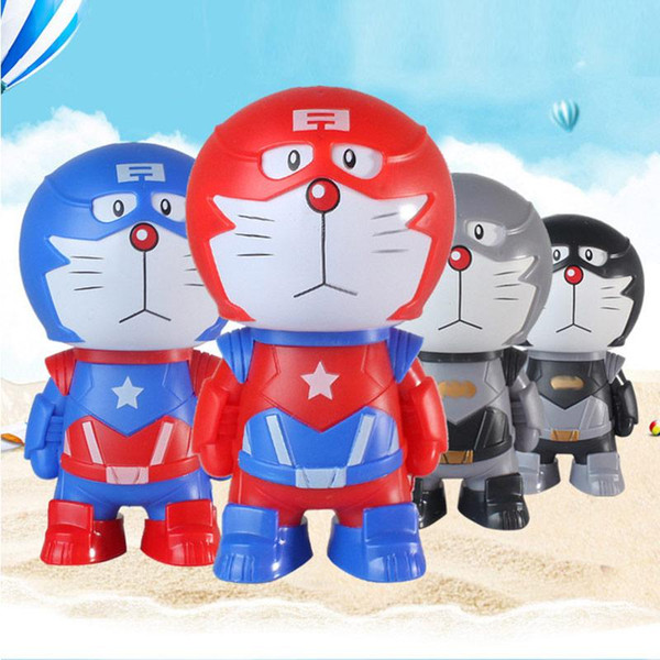 4 Color Mini Portable Fan Doraemon LED Night-light USB Rechargeable Multi-function Foldable Handheld Summer Air Cooler Portable Fan Kids Toy