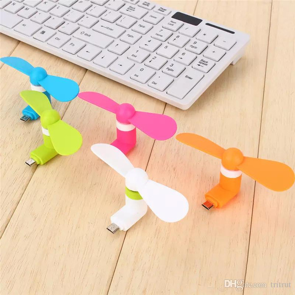 Mini Cool Micro USB Fan Mobile Phone USB Fans Tester Cell phone For type-c iphone Samsung s7 edge s8 plus s9 plus MQ200