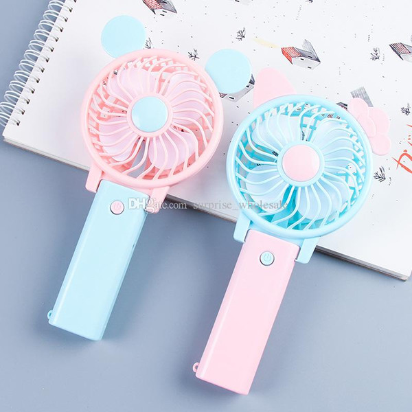 Mini Folding Fan USB Charging Cool Removable Rotating Handheld Outdoor Fans Pocket Folding Fan for Kids and Adult Gifts