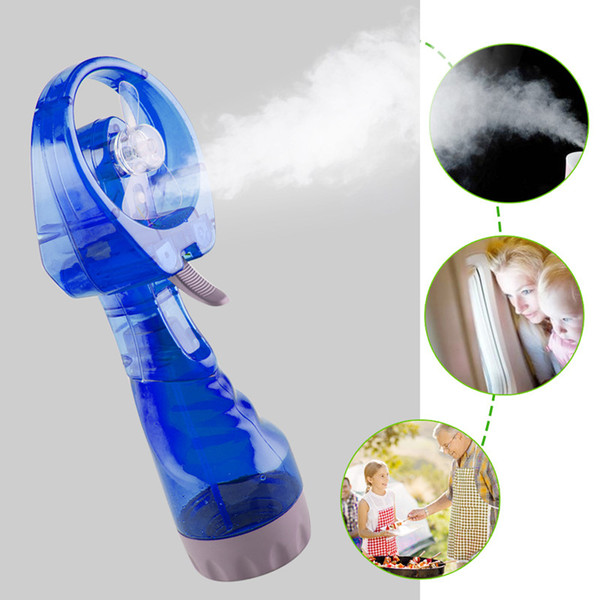 Summer Hot Mini Hand Held Spray Portable Travel Handle Water Spray Cool Mist Fan Bottle Mist Sport Travel Beach Camp Skin Protect Colorful