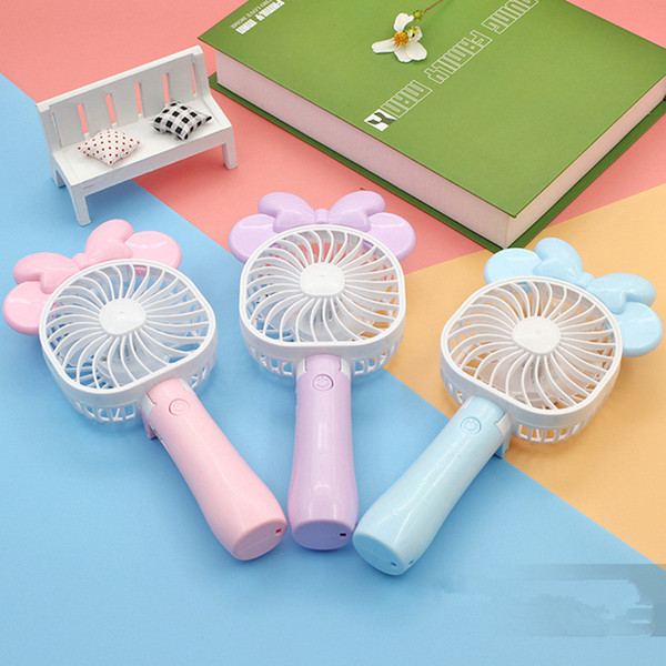 Mini Folding Portable Fan Cartoon Cat USB Rechargeable Foldable Handheld Summer Air Cooler Cooling Portable Fan Kids Toys 100pcs OOA4919