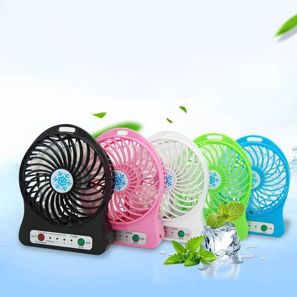 Rechargeable Led Fan Desk PC Electric Gadgets Protectable Portable Turntable Mini Small Fan for 3 models Air Conditioner Cooling Kids Toys