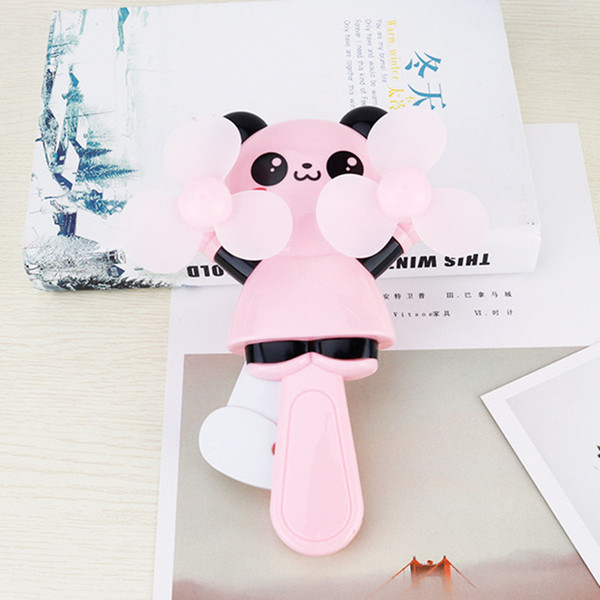 Mini Portable Fan Cartoon Animal Hand Pressure Fan Summer Novelty Toys Micro Flexible Mini Fanssoft leaves Fan for Expression Multi Styles