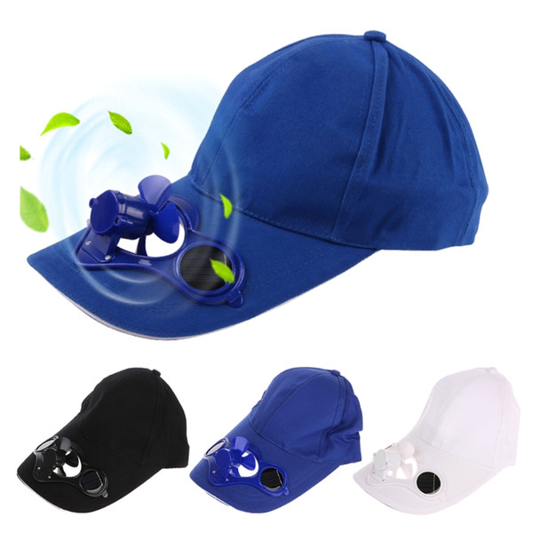 Zomer Sport Outdoor Hoed Cap Met Solar Sun Power Koel Ventilator Fietsen Klimmen