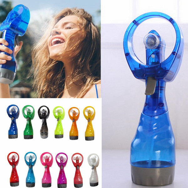 Mini Hand Held Spray Portable Travel Handle Water Spray Cool Mist Fan Bottle Mist Sport Travel Beach Camp AAA285