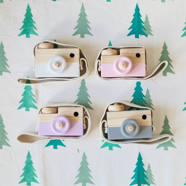 high quality Lovely Cute Wooden Camera Toys For Baby Kids Room Decor Furnishing Articles Child Birthday new year Gifts Nordic European Style