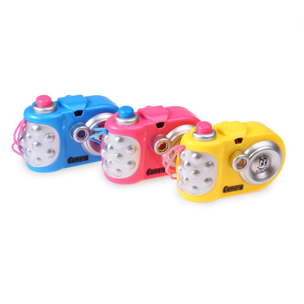 Projection Camera Toy Variety Animal Pattern Baby Cognition LED Light Projection Educational Study Toy for Kids (Random Color)