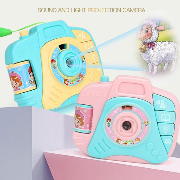 Children Cartoon Simulation Camera Creative Projection Toy Sound and Light Kids Intellectuall Educational Toys