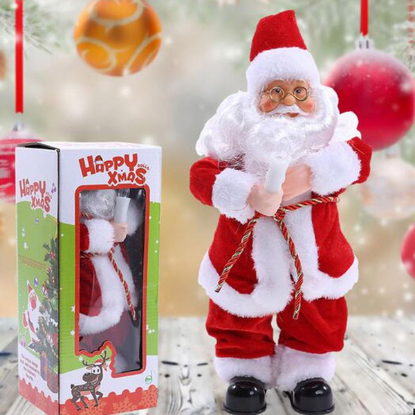 Christmas Santa Claus Active Dancing Toy with Sound Function Kids Home Toy Xmas Gift Decorations Crafts Children Electric Toys