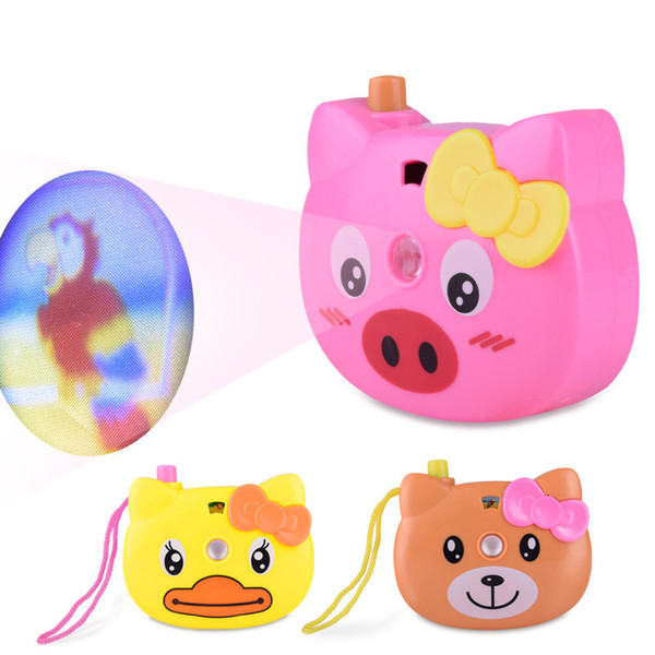 1 Pcs Creative Cartoon Animal Projection Camera Toy Children's Light-Emitting Ccameras Puzzle Toys For Boy Girl.