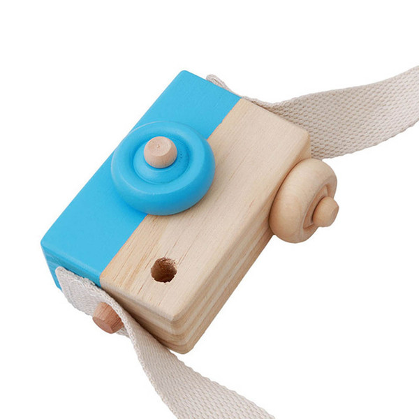 Wooden Camera Kids Toy Baby Gift Children Wood Neck Decor Room Photography -17 NSV775