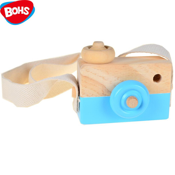 Handmade Toys Wooden Camera Photographed Props Decoration Pretend Play