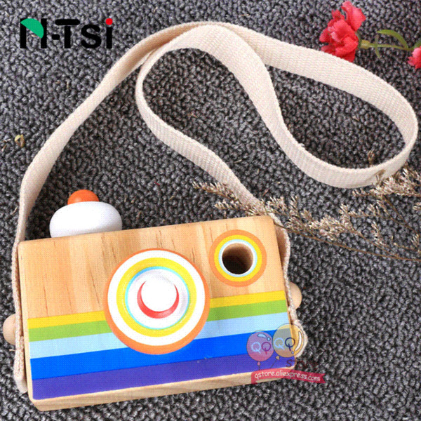 N-Tsi Baby Cute Mini Wooden Camera Toys for Children Hanging Decor Fashion Clothing Accessory Birthday Gift Nordic European