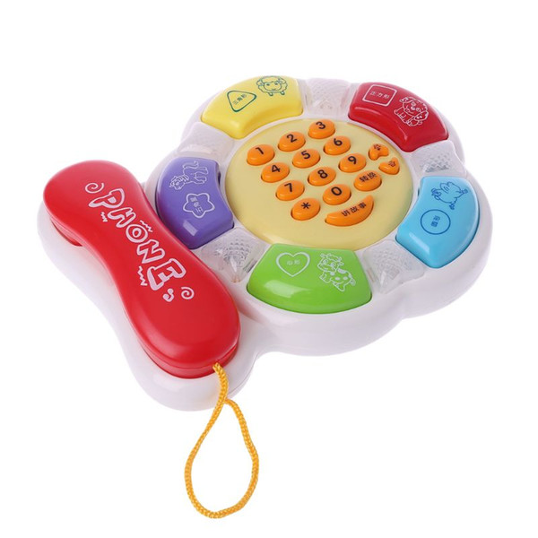 Baby Kids Musical Early Educational Animal Cartoon Phone Developmental Music Telephone Kids Toy