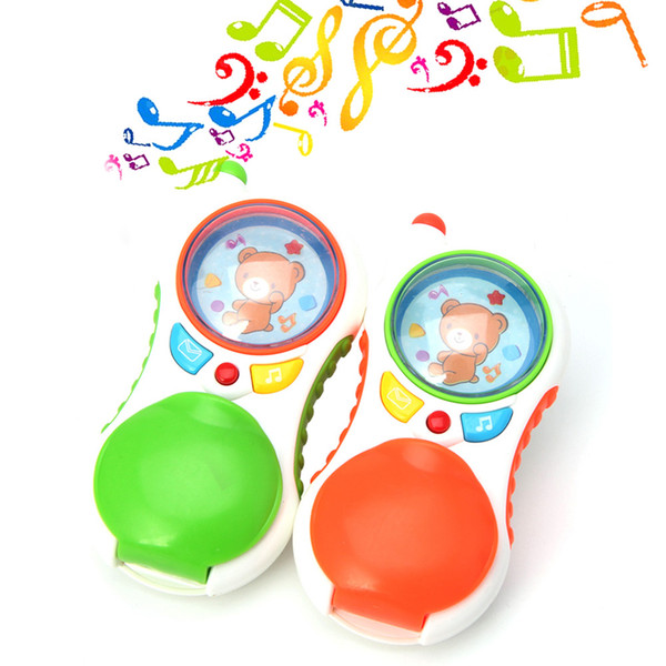 Wholesale- Child Baby Educational Toy Learning Study Cell Phone Toy With Sound And Light W15