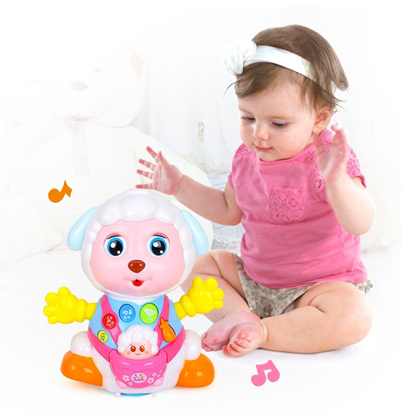 Baby Toys Cartoon Sheep Early Educational Play Electronic Toys Interactive Electric Pets Plastic Kids Cheap Christmas Gifts