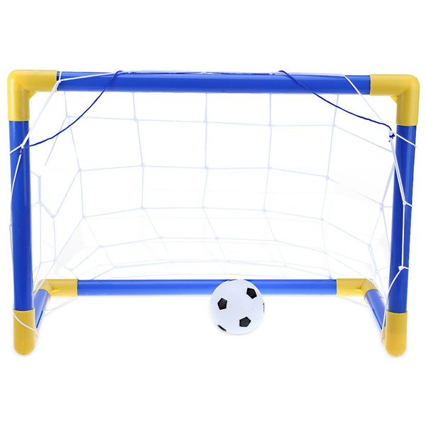 Folding Mini Football Soccer Goal Post Net Set with Pump Kids Sport Toy Funny Indoor Outdoor Games Toys Child Brithday Gift