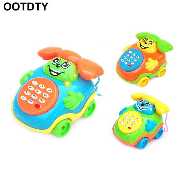 Lovely Kids Baby Sound Toys Music Car Cartoon Buttons Phone Educational Intelligence Developmental Toy