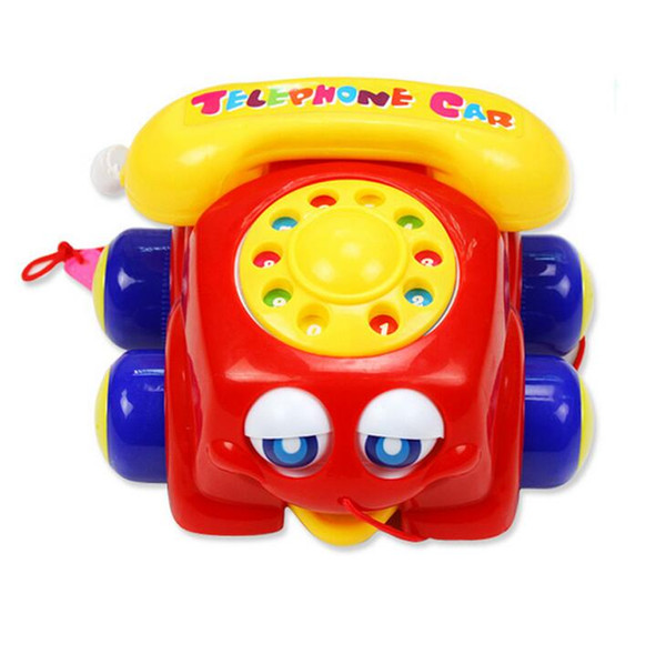 3pcs/lot Kids Fone Colorful Children's Fun Music Phone Toy Basics Chatter Telephone Kids Toys Toy Phone for Baby Baby Walking Assistant