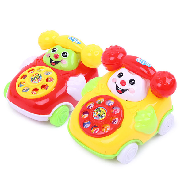 2019 latest creative pull line small smiley face simulation phone toy gift children play house education